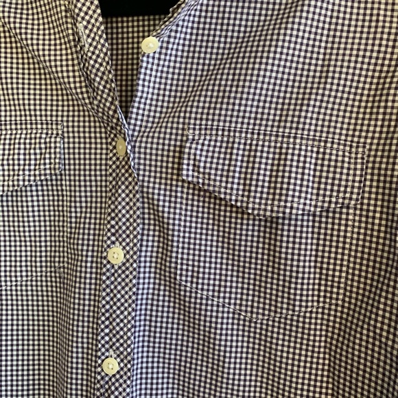 Abercrombie & Fitch high low button up Sz M - Picture 3 of 5